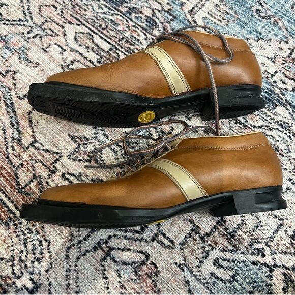 VINTAGE Fabiano Cross Country Ski Shoes Men Sz 6.5 Italy VTG Rare Patons Leather - Picture 11 of 11